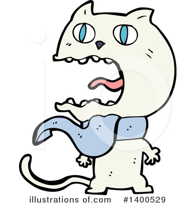 White Cat Clipart #1400529 by lineartestpilot