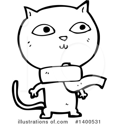 Royalty-Free (RF) Cat Clipart Illustration by lineartestpilot - Stock Sample #1400531