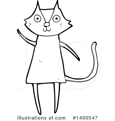 Royalty-Free (RF) Cat Clipart Illustration by lineartestpilot - Stock Sample #1400547