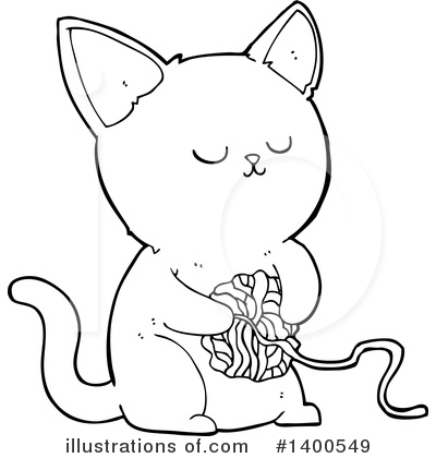 Royalty-Free (RF) Cat Clipart Illustration by lineartestpilot - Stock Sample #1400549