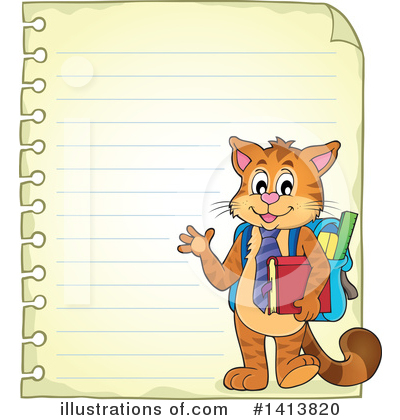 Royalty-Free (RF) Cat Clipart Illustration by visekart - Stock Sample #1413820