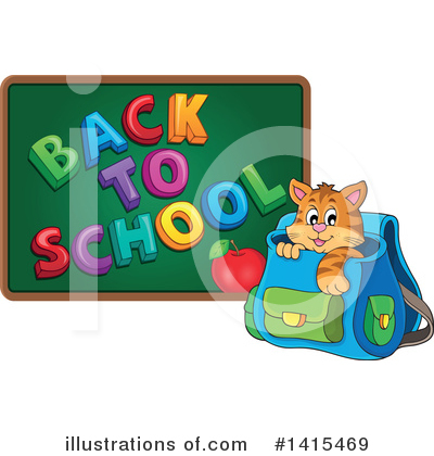 School Bag Clipart #1415469 by visekart