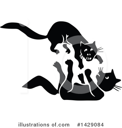 Royalty-Free (RF) Cat Clipart Illustration by Prawny Vintage - Stock Sample #1429084