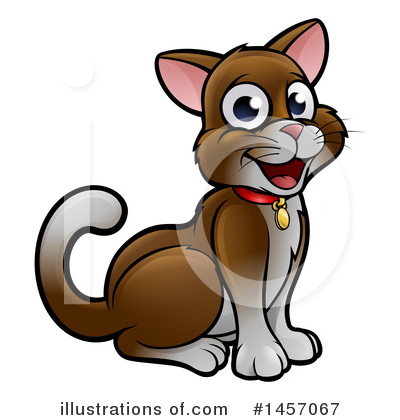 Royalty-Free (RF) Cat Clipart Illustration by AtStockIllustration - Stock Sample #1457067