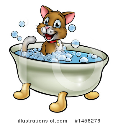 Royalty-Free (RF) Cat Clipart Illustration by AtStockIllustration - Stock Sample #1458276