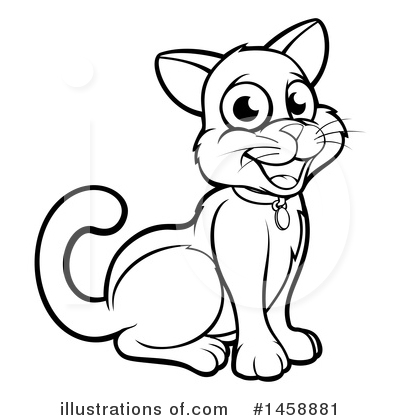 Royalty-Free (RF) Cat Clipart Illustration by AtStockIllustration - Stock Sample #1458881