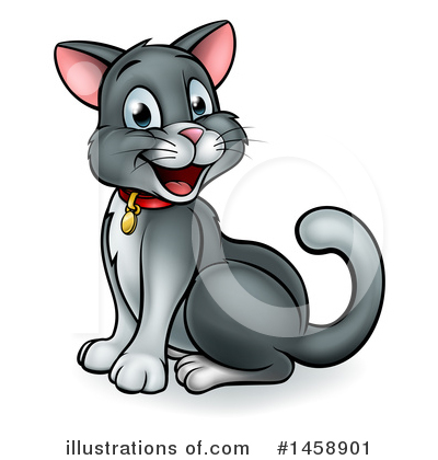 Royalty-Free (RF) Cat Clipart Illustration by AtStockIllustration - Stock Sample #1458901