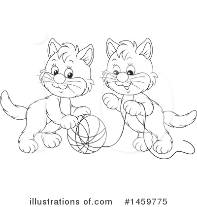Royalty-Free (RF) Cat Clipart Illustration by Alex Bannykh - Stock Sample #1459775