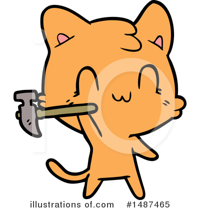 Royalty-Free (RF) Cat Clipart Illustration by lineartestpilot - Stock Sample #1487465