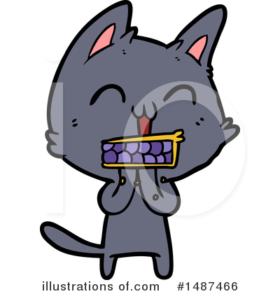 Royalty-Free (RF) Cat Clipart Illustration by lineartestpilot - Stock Sample #1487466