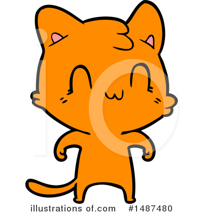 Royalty-Free (RF) Cat Clipart Illustration by lineartestpilot - Stock Sample #1487480