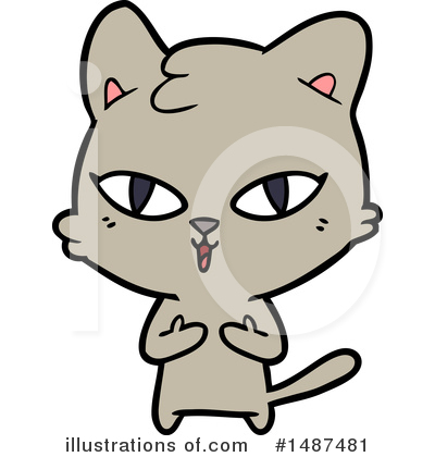 Royalty-Free (RF) Cat Clipart Illustration by lineartestpilot - Stock Sample #1487481