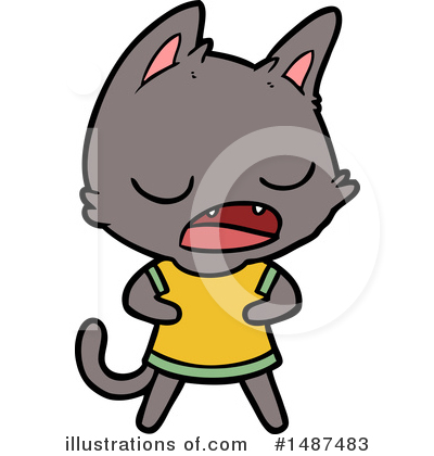 Royalty-Free (RF) Cat Clipart Illustration by lineartestpilot - Stock Sample #1487483