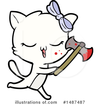 Royalty-Free (RF) Cat Clipart Illustration by lineartestpilot - Stock Sample #1487487