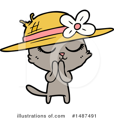 Royalty-Free (RF) Cat Clipart Illustration by lineartestpilot - Stock Sample #1487491