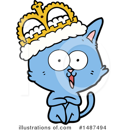 Royalty-Free (RF) Cat Clipart Illustration by lineartestpilot - Stock Sample #1487494