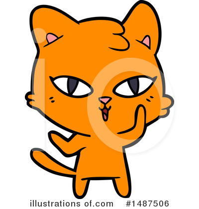 Royalty-Free (RF) Cat Clipart Illustration by lineartestpilot - Stock Sample #1487506