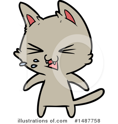 Royalty-Free (RF) Cat Clipart Illustration by lineartestpilot - Stock Sample #1487758