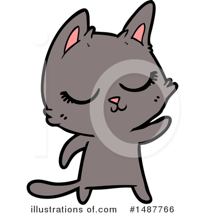 Royalty-Free (RF) Cat Clipart Illustration by lineartestpilot - Stock Sample #1487766