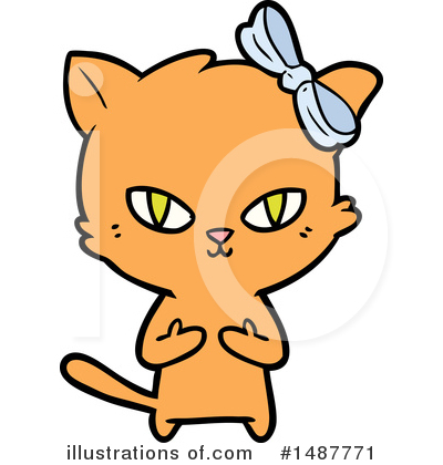 Royalty-Free (RF) Cat Clipart Illustration by lineartestpilot - Stock Sample #1487771