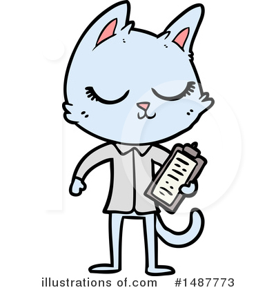 Royalty-Free (RF) Cat Clipart Illustration by lineartestpilot - Stock Sample #1487773