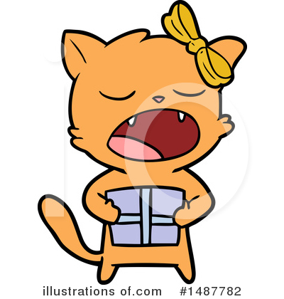 Royalty-Free (RF) Cat Clipart Illustration by lineartestpilot - Stock Sample #1487782