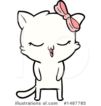 Royalty-Free (RF) Cat Clipart Illustration by lineartestpilot - Stock Sample #1487785