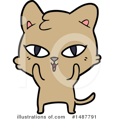Royalty-Free (RF) Cat Clipart Illustration by lineartestpilot - Stock Sample #1487791