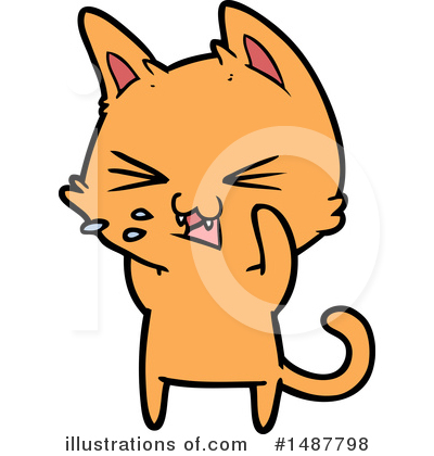 Royalty-Free (RF) Cat Clipart Illustration by lineartestpilot - Stock Sample #1487798