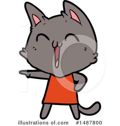 Royalty-Free (RF) Cat Clipart Illustration by lineartestpilot - Stock Sample #1487800