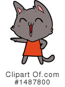 Cat Clipart #1487800 by lineartestpilot