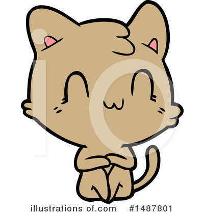 Royalty-Free (RF) Cat Clipart Illustration by lineartestpilot - Stock Sample #1487801
