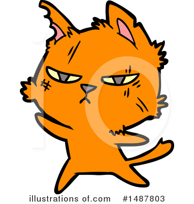 Royalty-Free (RF) Cat Clipart Illustration by lineartestpilot - Stock Sample #1487803