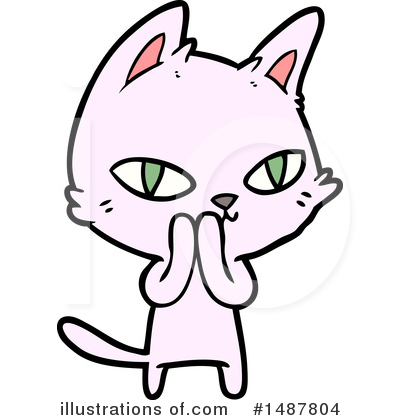 Royalty-Free (RF) Cat Clipart Illustration by lineartestpilot - Stock Sample #1487804