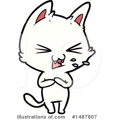 Royalty-Free (RF) Cat Clipart Illustration by lineartestpilot - Stock Sample #1487807