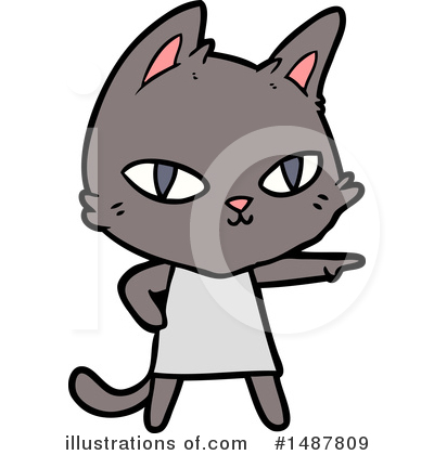 Royalty-Free (RF) Cat Clipart Illustration by lineartestpilot - Stock Sample #1487809