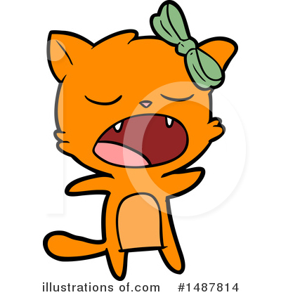 Royalty-Free (RF) Cat Clipart Illustration by lineartestpilot - Stock Sample #1487814