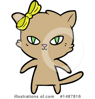 Royalty-Free (RF) Cat Clipart Illustration by lineartestpilot - Stock Sample #1487816