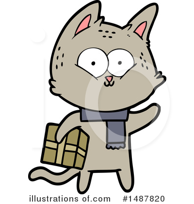 Royalty-Free (RF) Cat Clipart Illustration by lineartestpilot - Stock Sample #1487820