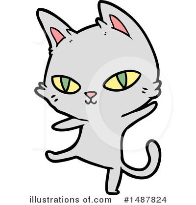 Royalty-Free (RF) Cat Clipart Illustration by lineartestpilot - Stock Sample #1487824
