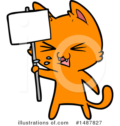 Royalty-Free (RF) Cat Clipart Illustration by lineartestpilot - Stock Sample #1487827