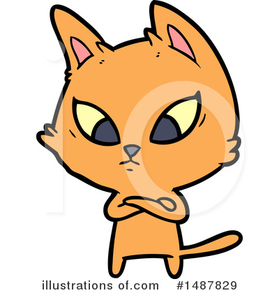 Royalty-Free (RF) Cat Clipart Illustration by lineartestpilot - Stock Sample #1487829