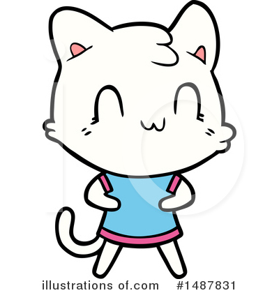 Royalty-Free (RF) Cat Clipart Illustration by lineartestpilot - Stock Sample #1487831