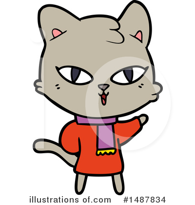Royalty-Free (RF) Cat Clipart Illustration by lineartestpilot - Stock Sample #1487834