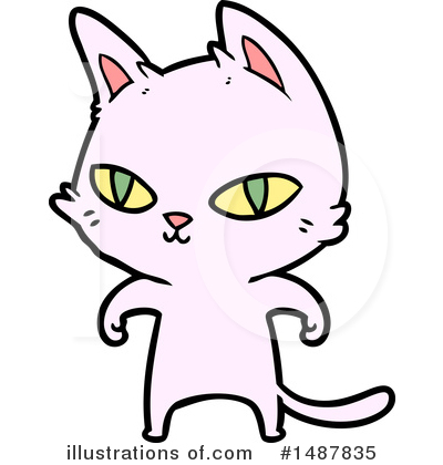 Royalty-Free (RF) Cat Clipart Illustration by lineartestpilot - Stock Sample #1487835