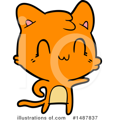 Royalty-Free (RF) Cat Clipart Illustration by lineartestpilot - Stock Sample #1487837