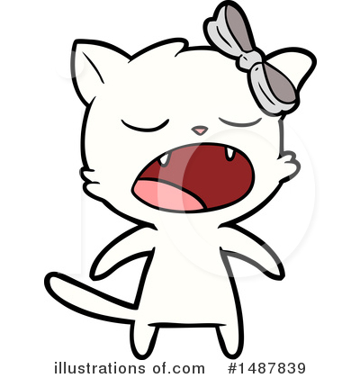 Royalty-Free (RF) Cat Clipart Illustration by lineartestpilot - Stock Sample #1487839