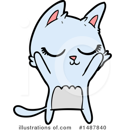 Royalty-Free (RF) Cat Clipart Illustration by lineartestpilot - Stock Sample #1487840