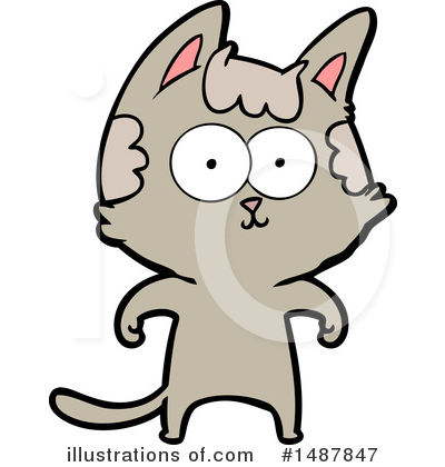 Royalty-Free (RF) Cat Clipart Illustration by lineartestpilot - Stock Sample #1487847