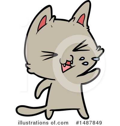 Royalty-Free (RF) Cat Clipart Illustration by lineartestpilot - Stock Sample #1487849